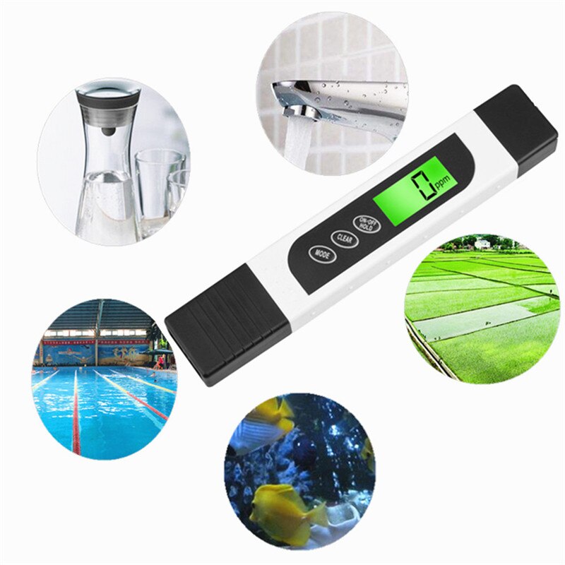 Digitale TDS Meter Draagbare EC Meter 0 ~ 9990ppm 3in1 Water Tester Aquarium Zwembad Testen Pen Zuiverheid Filter Monitor temp & xs