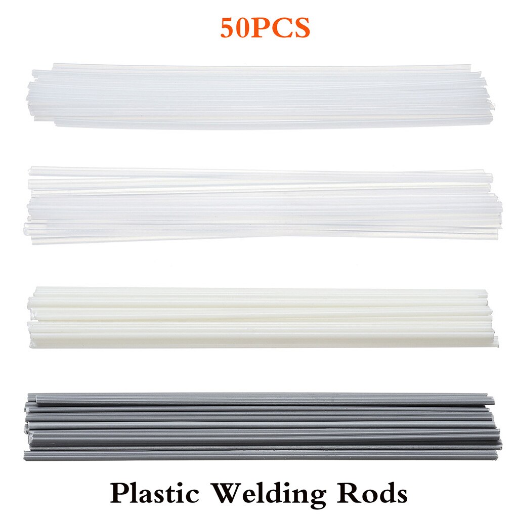 50 Stuks Plastic Lassen Staven Bumper Reparatie Abs/Pp/Pvc/Pe Lassen Sticks Lassen Solderen Supplies Grijs wit Zwart Beige Kleur