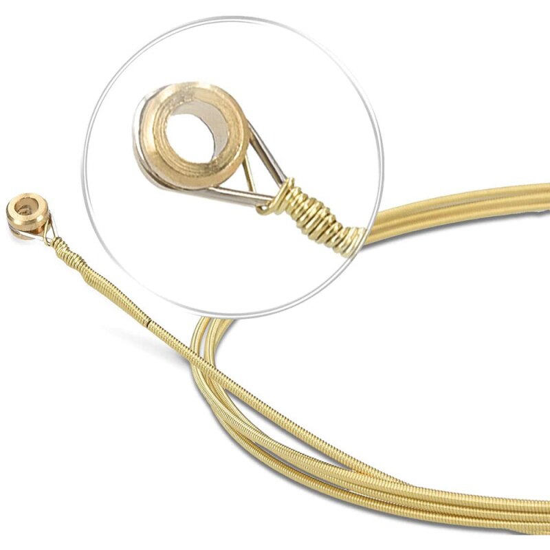 6PCS/Set Acoustic Guitar Strings Colorful Strings E-A for Acoustic Folk Classic Guitar Replacement Steel Acoustic Guitar Strings