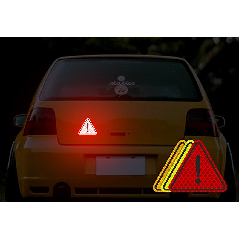 Night reflector Collision avoidance warning Glow stick Triangle sign For car motorcycle bicycle Children's backpack pram