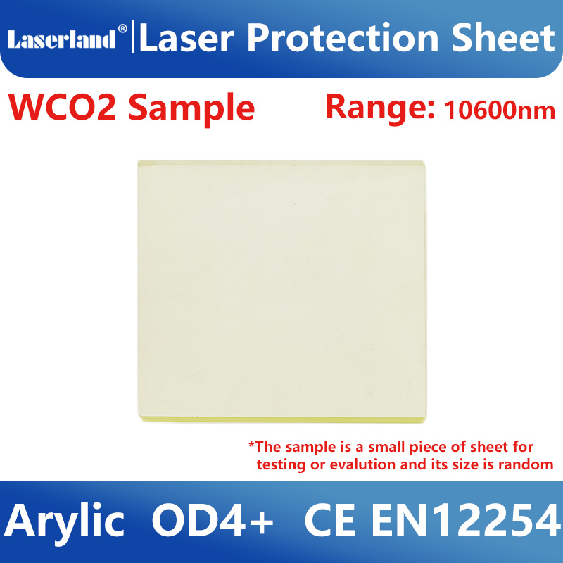 Échantillon de fenêtre Laser de industrielle, vue claire, feuille de Protection 1064nm, écran de sécurité en acrylique