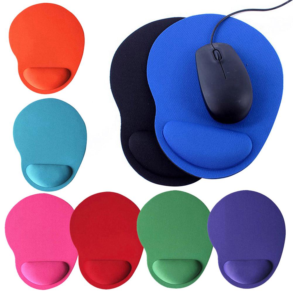 Home Office Anti-Slip Comfort Solid Color Game Mouse Pad Mat with Wrist Support