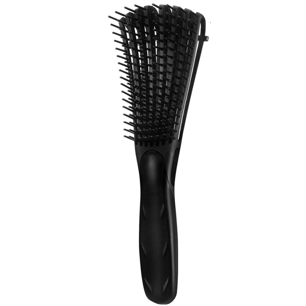 Scalp Massage Comb Curved Breathable Ribs Claw Comb Hairbrush Soft Durable Hairdressing Smooth Hair Comb: black