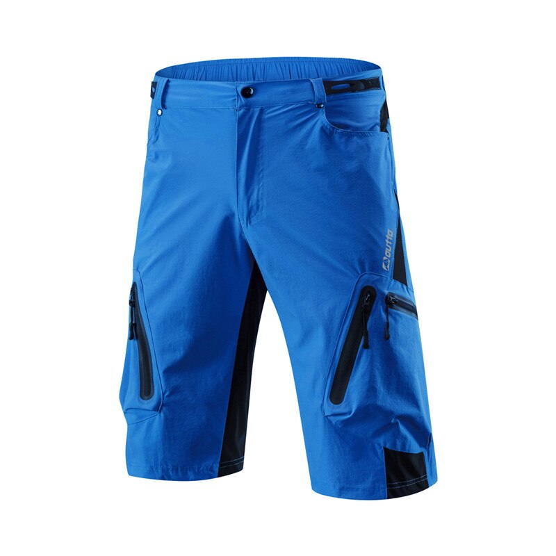 Pantalones cortos de senderismo transpirables de secado rápido para hombre, Shorts deportivos de Color sólido para montar al aire libre, escalada, Camping: Sky Blue
