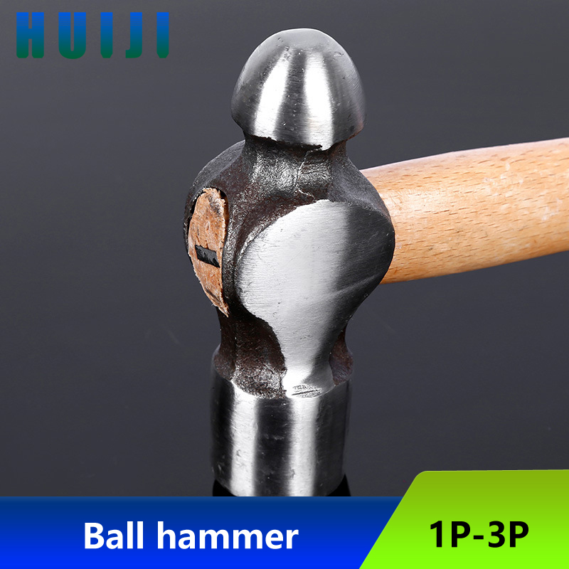 Round head hammer with wooden handle, household hand hammer, small hammer, teat hammer, woodworking installation hammer, teat ha