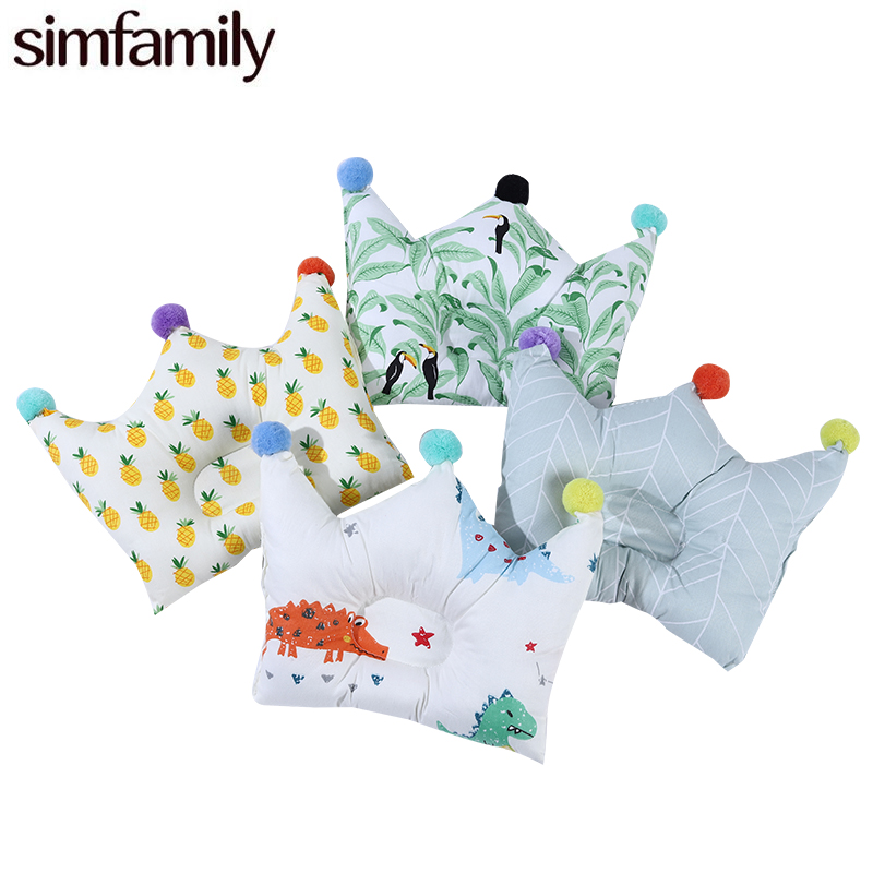 [Simfamily] Neugeborenen Baby Cartoon Kissen Crown Form Kopf Schützen Baby Bettwäsche Kissen Pad baby Kopf Unterstützung Verhindern Kissen