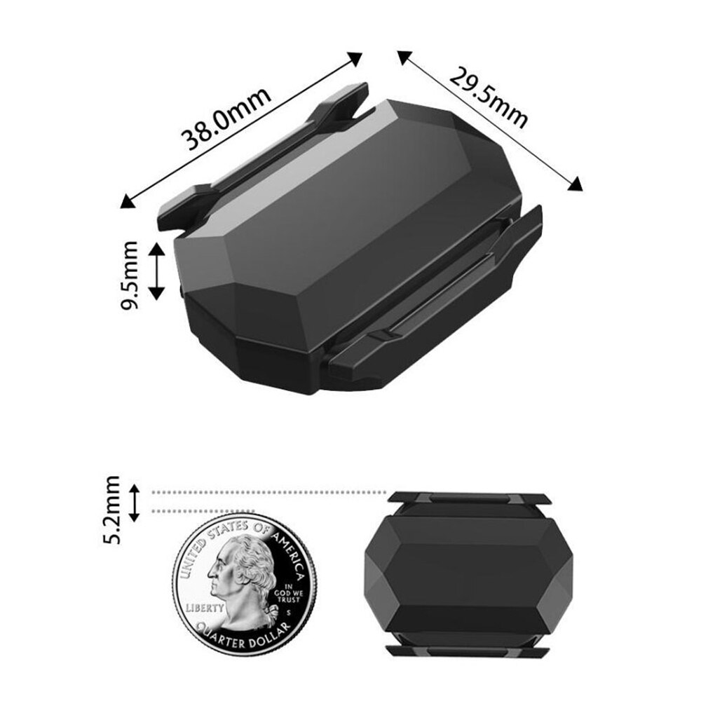 Cycling Speed or Cadence Sensor Waterproof Bike Speed Cadence Sensor ANT+ and Bluetooth 4.0 Wireless Bicycle RPM Sensor Computer