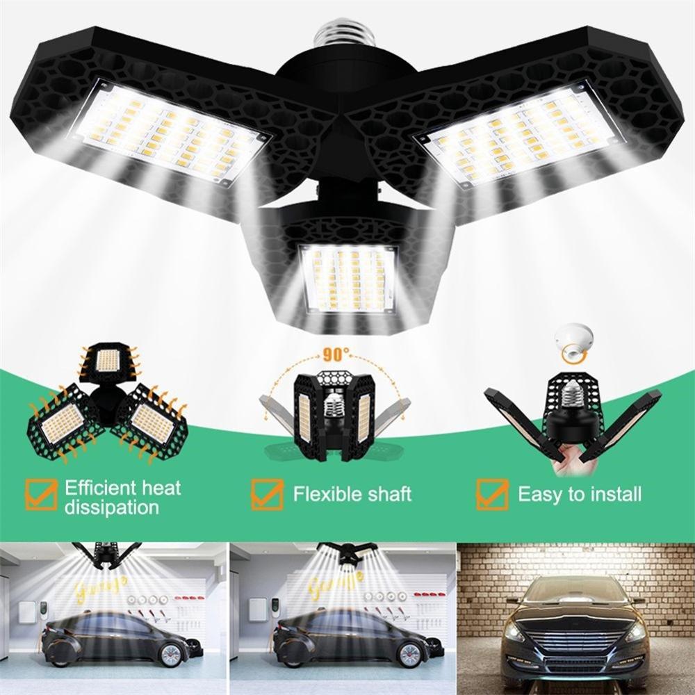Lâmpada de led para garagem e27, 80w, 60w, 40w, lâmpada industrial, super brilhante, deformato interno, led, alta baía, iluminação de oficina, depósito
