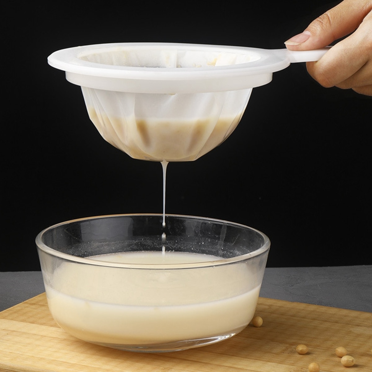 100/200/300/400 mesh bar cocktail si super fine mesh si konisk mad filter ske til øl mælk yoghurt bar værktøjer