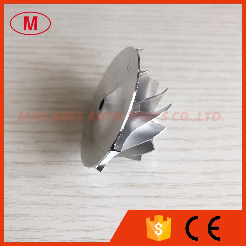 TF035 34.84/51.00mm 11+0 blades high Performance turbo milling/aluminum 2618/billet compressor wheel