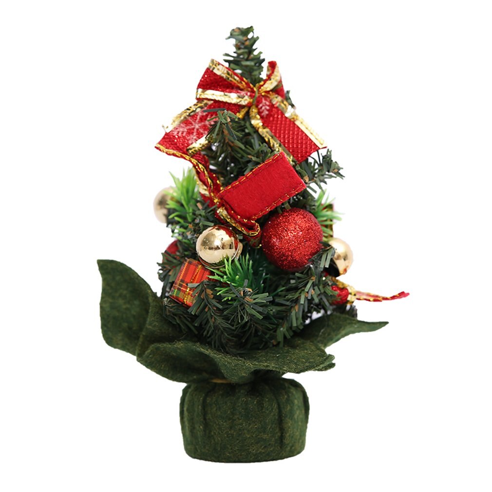 Mini Artificial Christmas Tree Indoors Decorations Small Pine Tree Year Festival Party Ormament Decorations: 1