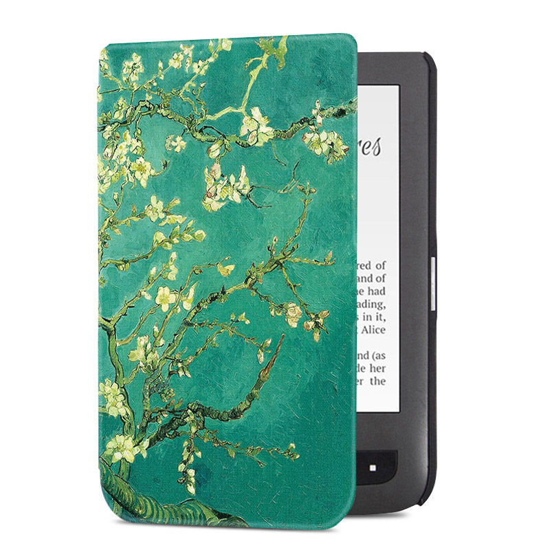 case for Pocketbook Touch Lux 3/PocketBook Basic 3 eReader Lightweight ultrathin shell cover for pocketbook 626/624: Apricot Flower