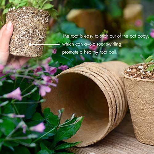 Horticultural Pulp Flowerpot Seedling Cup Pulp Pot Seedling Bowl Environmental Protection Degradable Peat Pot Paper Flowerpot