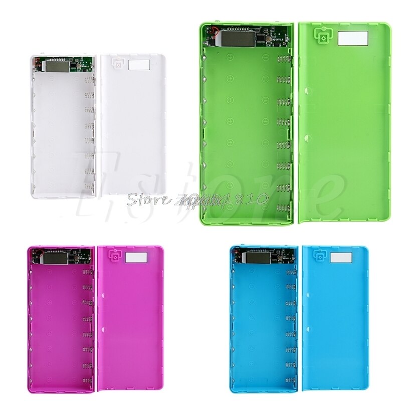 DIY USB Mobile Power Bank Charger Case Pack 8Pcs 18650 Battery Holder Case for Phone Whosale