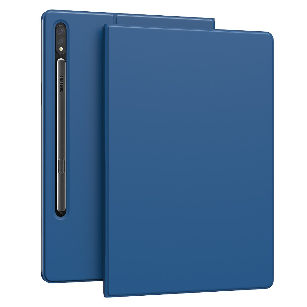 Capa para samsung galaxy tab s8 2022, forte magnético trifold suporte capa para s7 11 polegada tablet 2020 (SM-T870/t875): new style navey blue