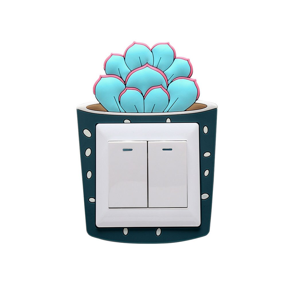 Lysende sne lotus lyskontakt klistermærke aftagelig 3d selvklæbende surround cover glitter væg dekoration til boligindretning: Sne lotus