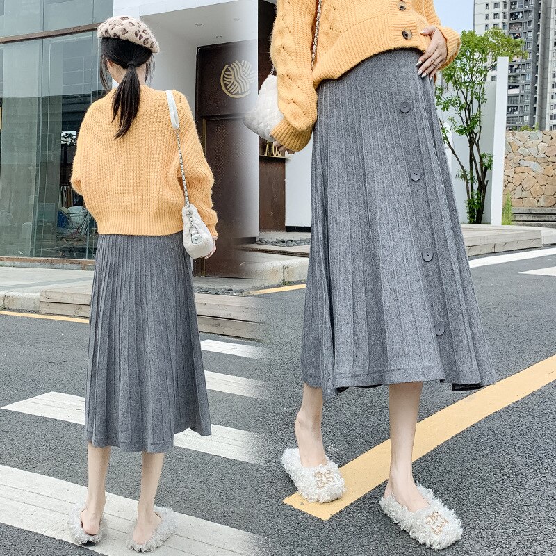 Faldas de maternidad gruesas y cálidas para – Grandado