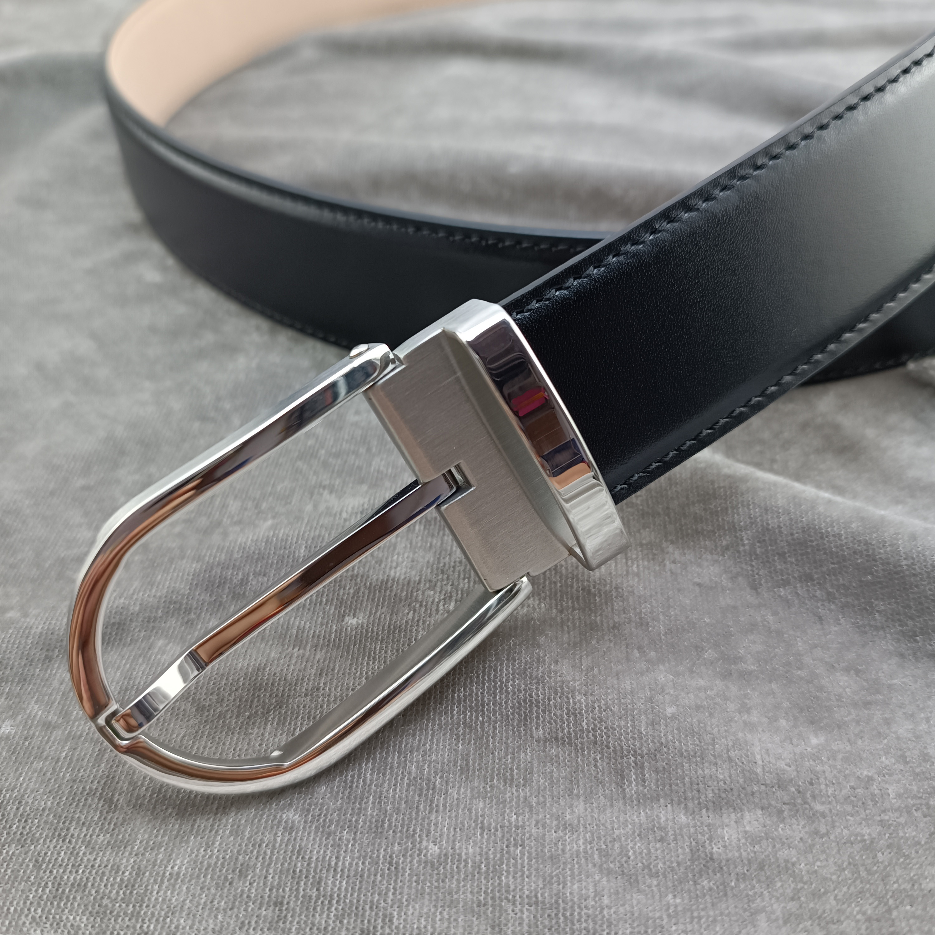 Casual Riem - 35mm Breedte - PU Leer - Roestvrijstalen Gesp - Unisex Volwassenen