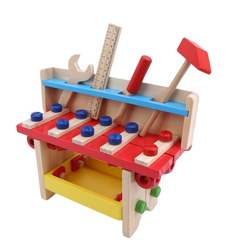 Onderhoud Doos Building Tools Houten Intellectuele Tool Set Kids Educatief Timmerwerk Houten Speelgoed Voor Kinderen Speelgoed