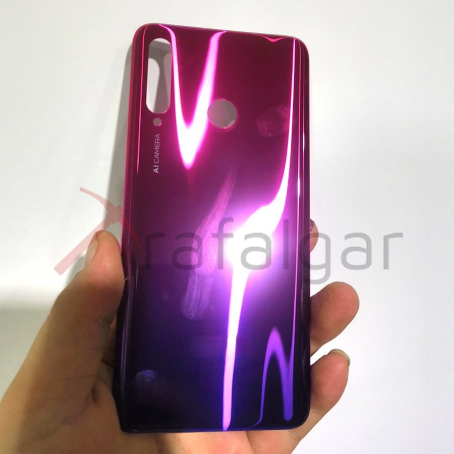 Funda trasera para Huawei Honor 10i, carcasa de plástico para batería, piezas de repuesto: Red No Lens