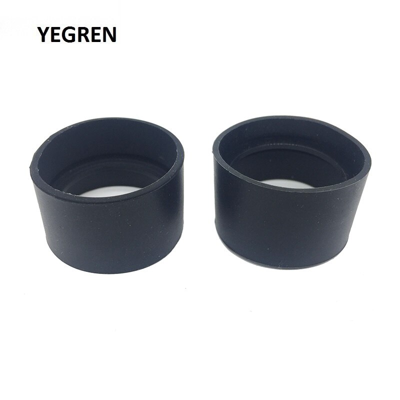 1 par de tapones de goma para los ojos, protectores oculares negros para microscopio de 29-30mm, binoculares, telescopio, diámetro interior de 30 mm