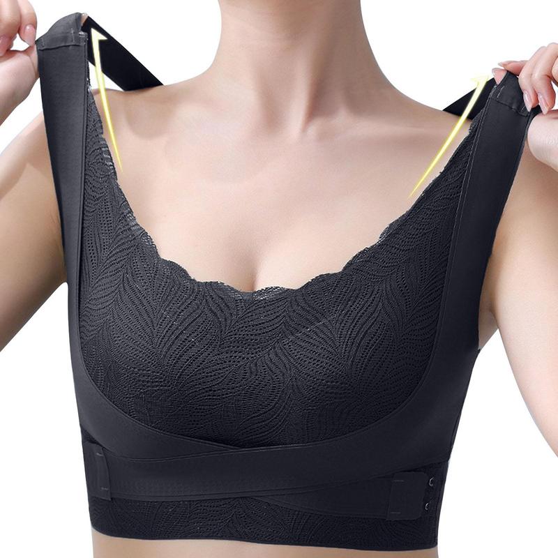 Lymfatische BH Lymphvity Ontgifting en vormgeven en krachtige liftbeha Volledig bedekkende T-shirtbeha Vormgevende draadloze zijdeachtige beha