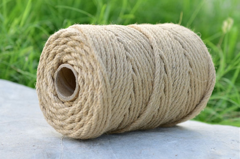 6mm natural jute rope Macrame String Hemp Twisted Cord DIY Handmade Decoration Pet Scratching 10m-100m