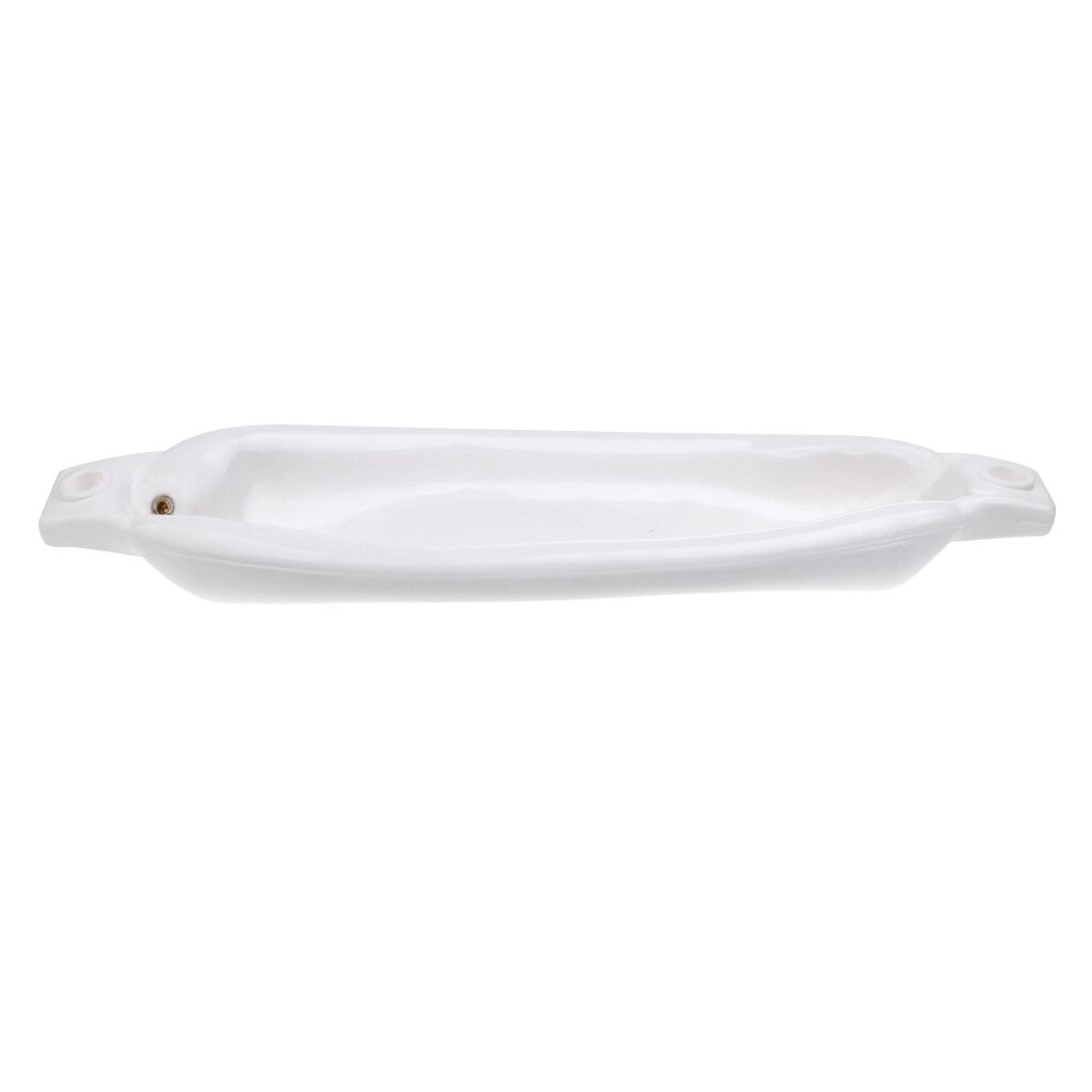 Heavy Duty Anti-UV White PVC Marine Yacht Boat Fender Bumper Dock Shield Protection Deflated 42 x 11 cm