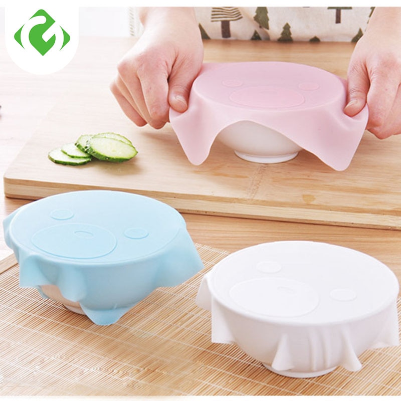 Couvercle couvercle de bol magique silicone | film adhésif réutilisable, cuisine mignonne, bol frais couverture de vaisselle magique, couvercle de micro-ondes, silicone alimentaire non déformé
