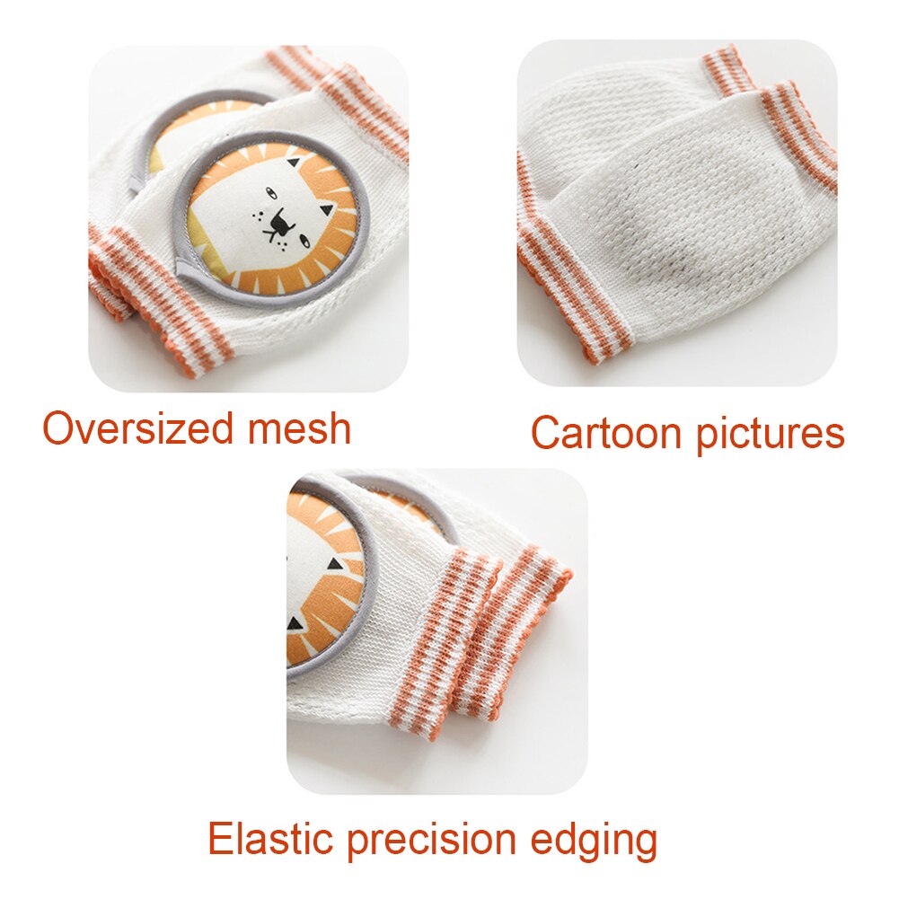 2 pcs Safety Baby Knee Pad Kids Safety Protector Crawling Elbow Cushion Infant Toddlers Knee Pad Anti-slip Winter Leg Warmers