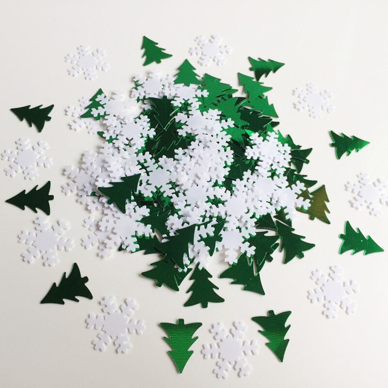 450 stuks pailletten herten ster sneeuw kerstboom confetti tafeldecoratie glitter decoratie feestartikelen decoratieve kerstdecoratie: Sneeuw kerstboom