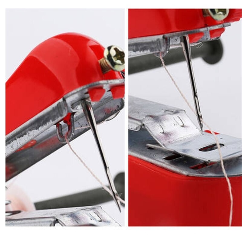 Portable Mini Hand Sewing Machine Household Quick Stitch Sew Sewing Tool Sewing Cloth Fabric Handy Needlework Sewing Accessories