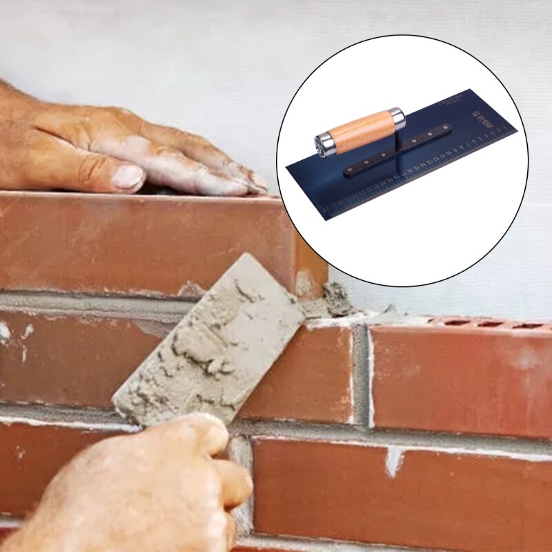 Metal Scale Plastering Trowel Great for Wall Floor Plastering Troweling Home Improvement Trowel 28x11x11.5/28x10x11cm G32A