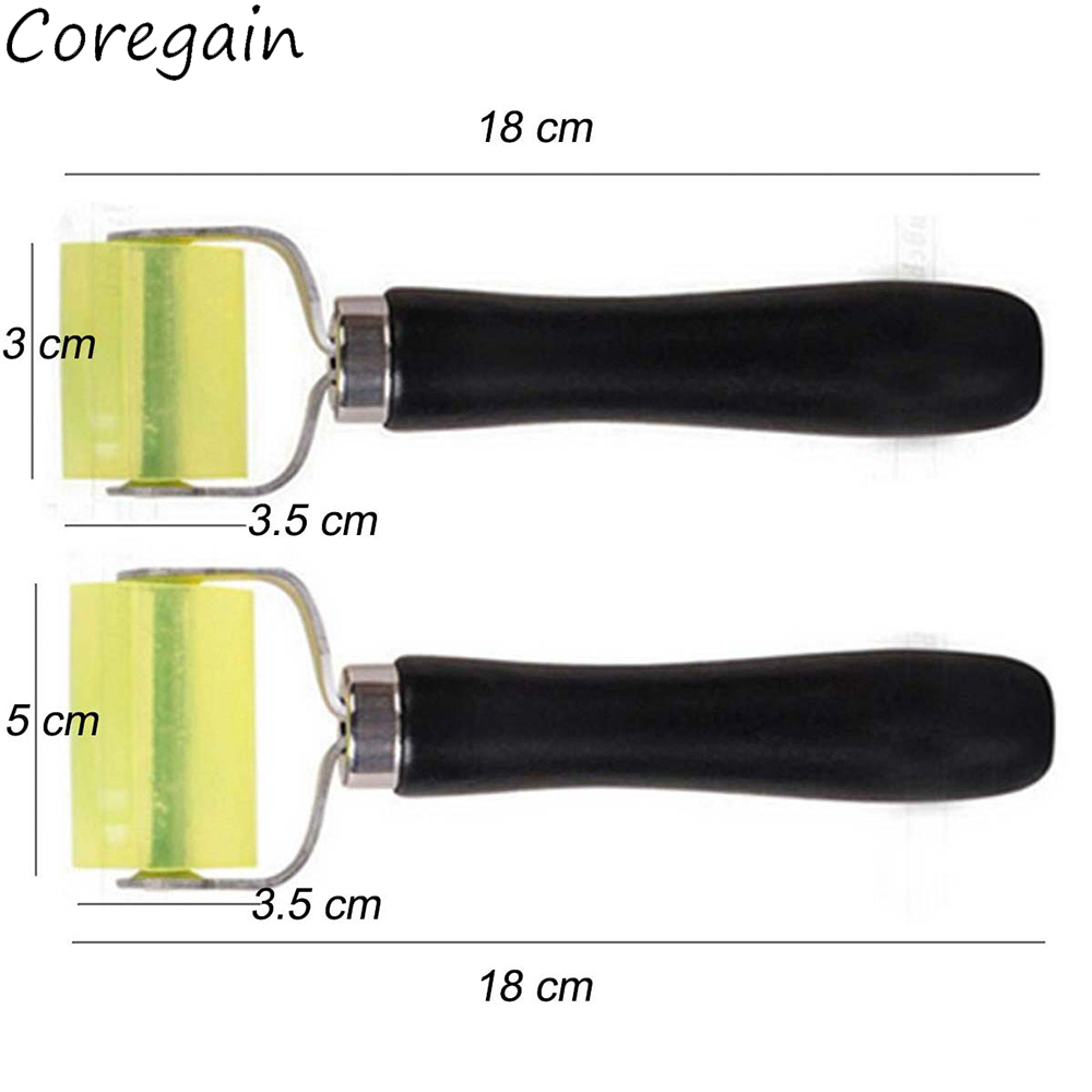Rodillo de goma para limpieza de puertas y ventanas, raspador de rueda, película de vinilo para coche, papel de envoltura, herramientas de desplazamiento de costura, 3cm, 5cm