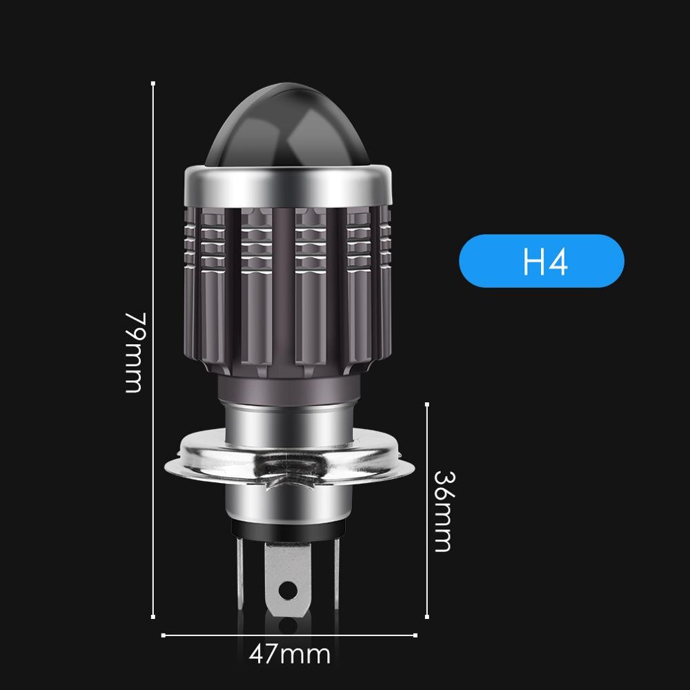 Bombillas LED para faro delantero de motocicleta, luces antiniebla para Moto, H4, H6, BA20D, CSP, blanco, amarillo, Hi Lo, 12V, 1 ud.