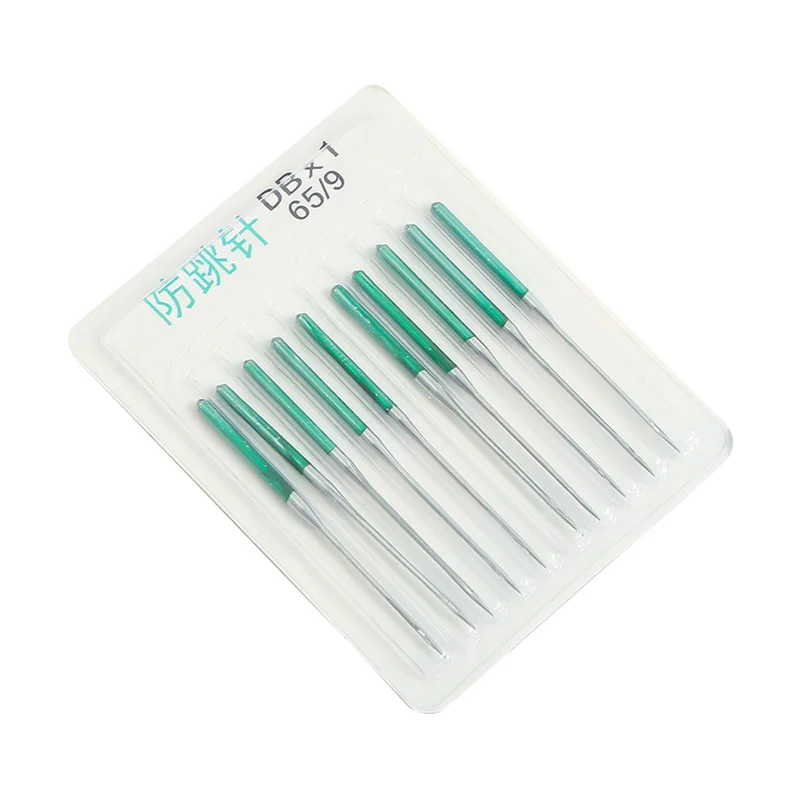 Machine à coudre Anti-saut aiguille DBX1 élastique tissu extensible aiguilles à coudre accessoires de couture industrielle 10 pièces/paquet: vert militaire
