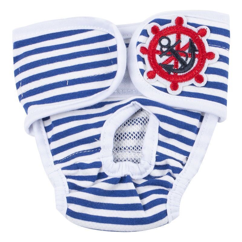 Pet Shorts For Female Dog Sanitary Panties for Dogs Diapers Small Dogs Shorts Cotton Dog Physiological Pants Sous Vetement Femme: Blue / XL Waist 45-55CM