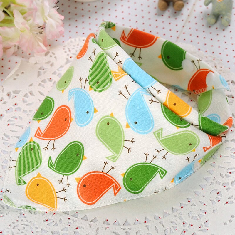 Dubbele Lagen Katoenen Baby Bandana Slabbetjes Burp Doeken Mooie Cartoon Dier Ster Beby Kids Dribble: A18