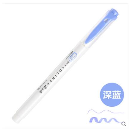 Zebra WFT8 MILDLINER Weichen Pinsel Stift + Harte Spitze Textmarker Doppel Spitze Japan Pastell Farben Marker Stifte: MDB