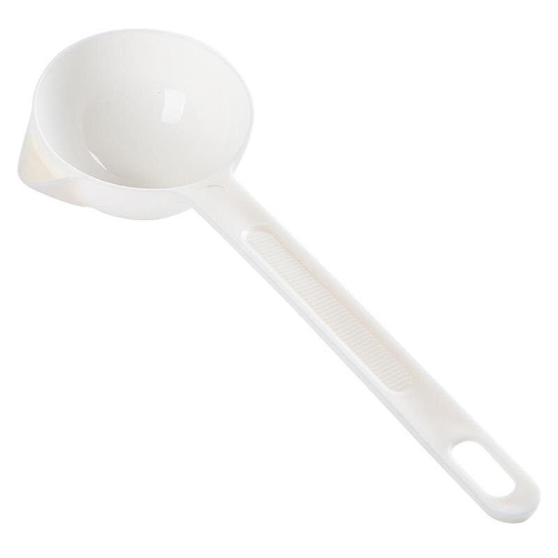 1Pc Effen Kleur Olie Separator Lepel Anti-Brandwonden Plastic Olie Filter Lepel Olie Soep Separator Keuken Gereedschap Accessoires: White