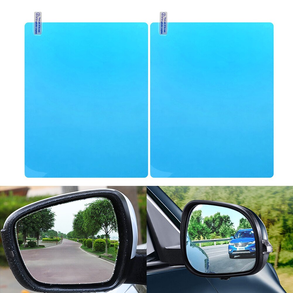 200x175mm Car Anti Fog Rainproof Protective Side Window Films+Reflective Door Side Mirror Graphics Stickers Styling Decals