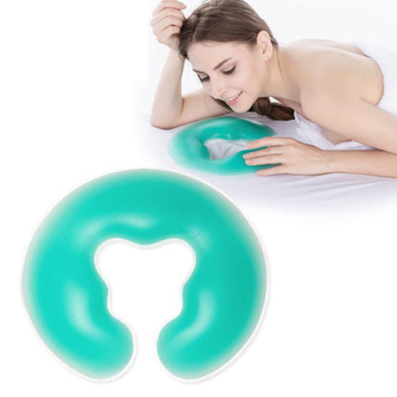 Cojín de silicona suave para masaje en forma de U, almohadilla de Gel para Spa, relajante, para el cuidado de la salud, 1 Uds.