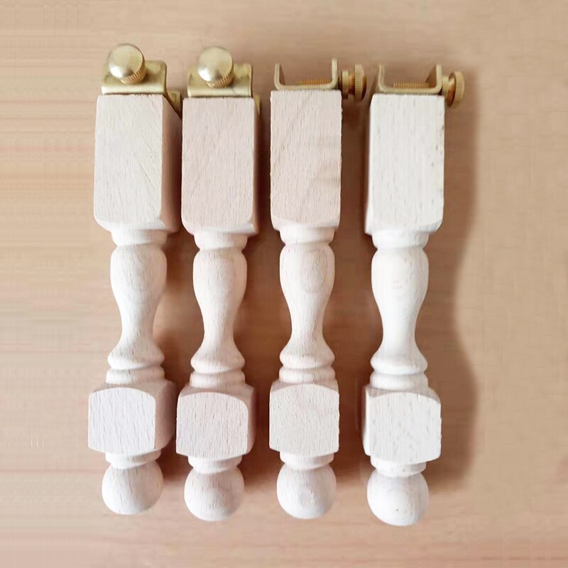 Wood Embroidery Hoop Stand DIY Handmade Cross Stitch Hoop Set Embroidery Ring Frame Portable Embroidery Tools sewing box: 4 legs