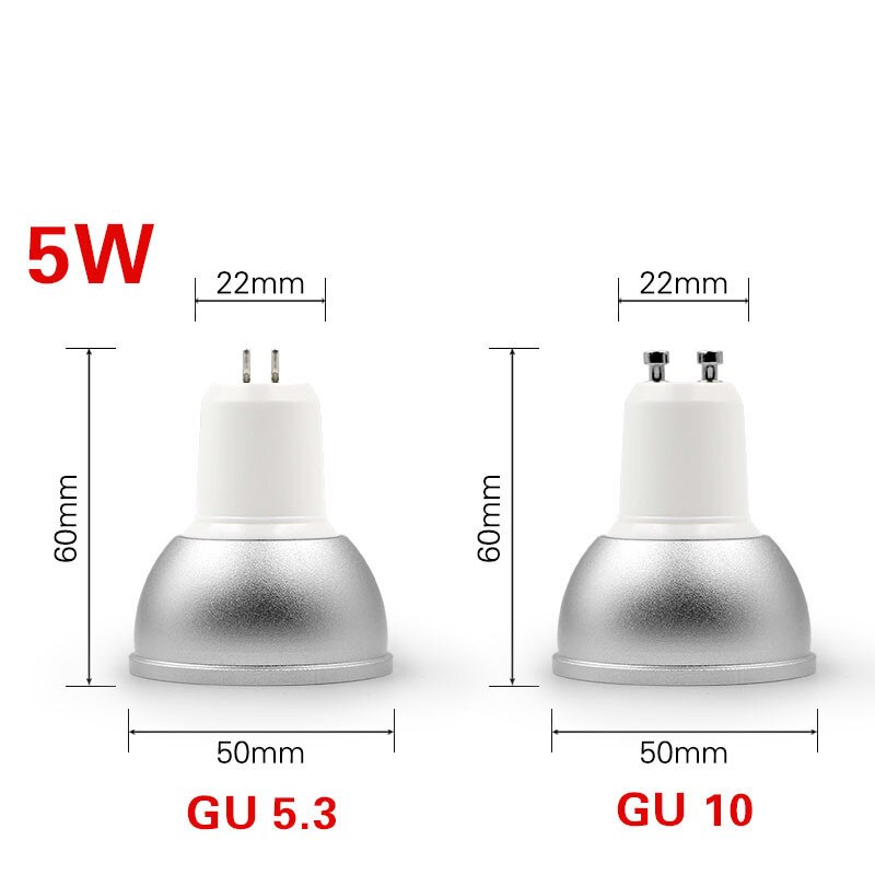 Smart wifi 5w gu10 gu5.3 led pære lampe fjernbetjening stemmestyring rgbw dæmpbart led lys led spot lys focos led led væglampe