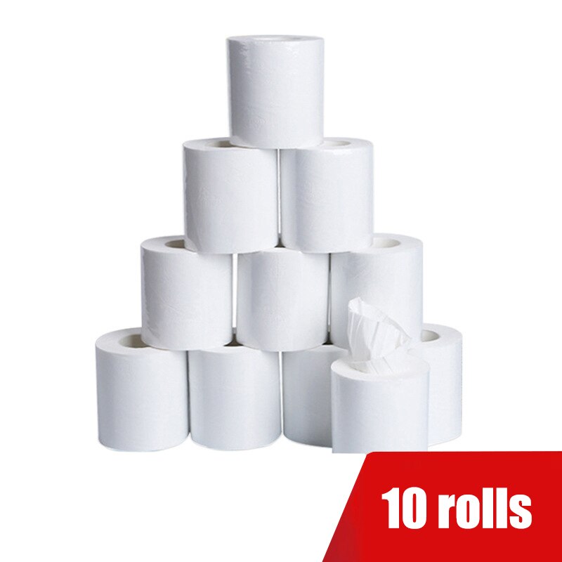 10pcs Three Layer Toilet Tissue Home Bath Toilet Roll toilet paper Soft Toilet Paper Skin-friendly Paper Towels