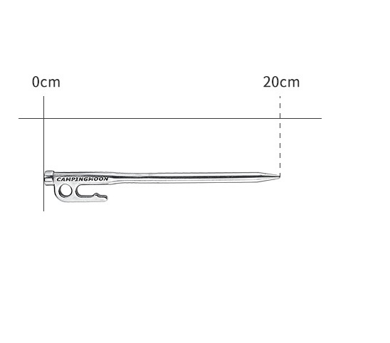 (4pcs) Steel Camping Awning Shelter Nail Campingmoon 20/25/30cm Canopy Tent Peg Hook Nail: WHITE