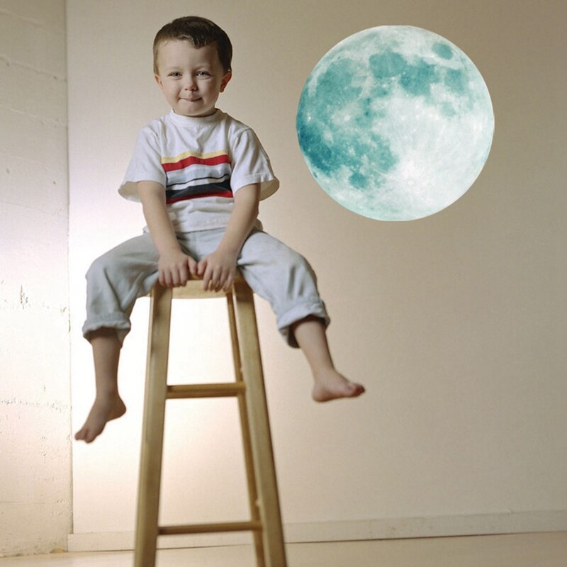 Funlife Planet Wall Stickers for Kids Rooms DIY 3D in The Dark Home