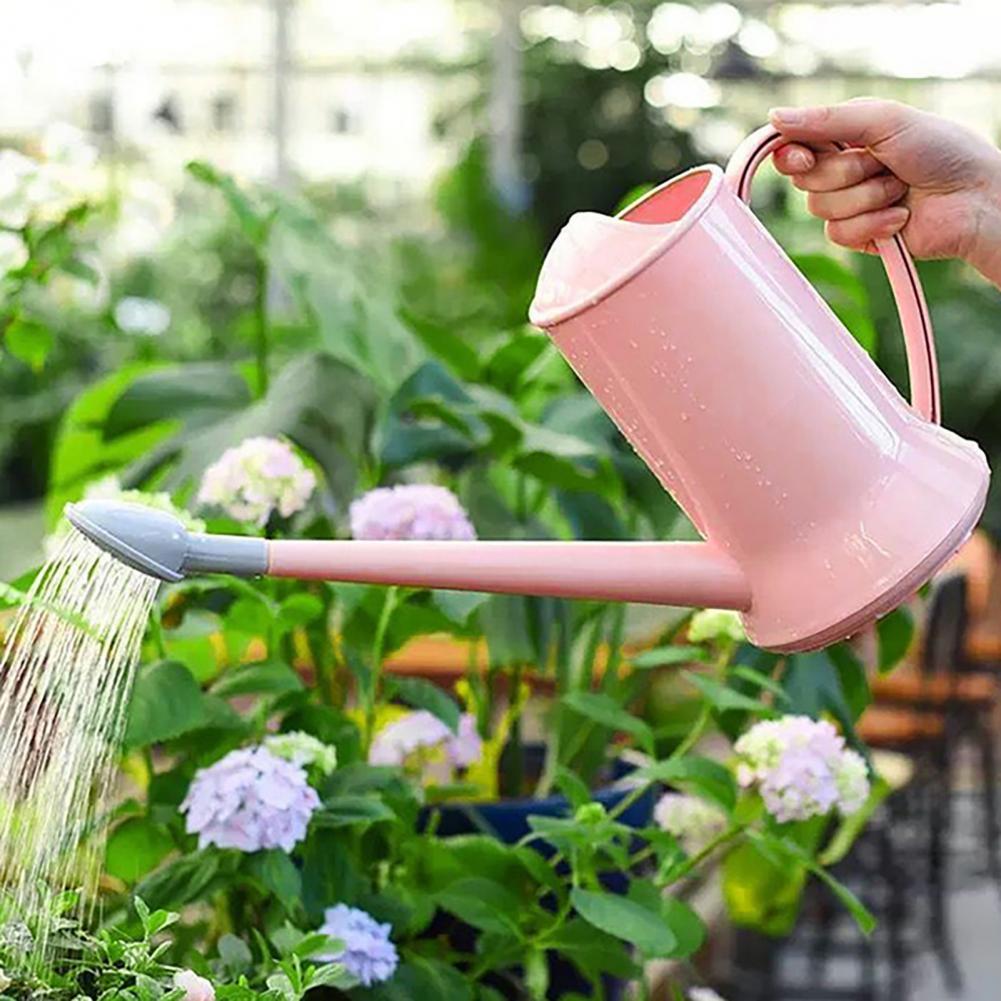 2L Große Kapazität Verlängerung Gießkanne Handheld Kunststoff Gartenarbeit Blume Bewässerung sprühen Abnehmbare Düse Haushalt Liefert