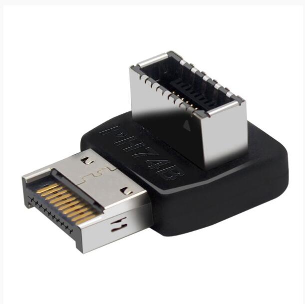 Computer Motherboard Type-E USB 3.1 Type-E Interface 90 Degree Steering Elbow Front Type-C Installed Adapter(PH74B): B