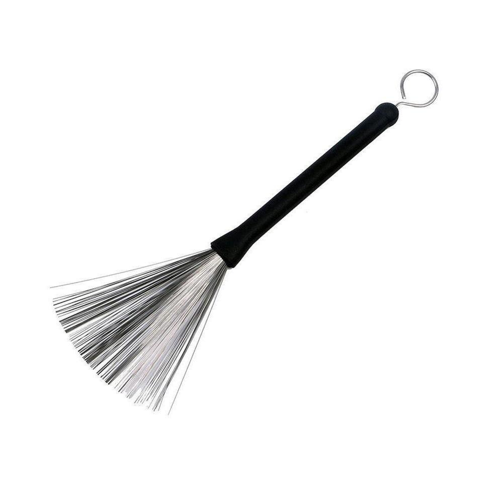 Metal Wire Drum Brushes Cleaning Tool Portable Jazz Musical Retractable Sticks Drum Stick Brush: Default Title